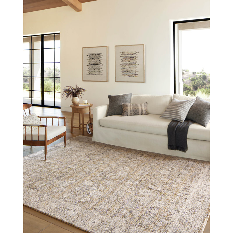 Amber Lewis x Loloi Alie Gold / Beige Area Rug & Reviews Wayfair